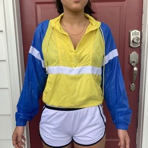 Blue & Yellow Windbreaker